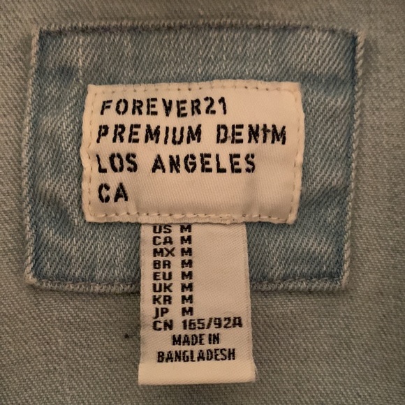 forever 21 - fitted jean jacket - Picture 3 of 3